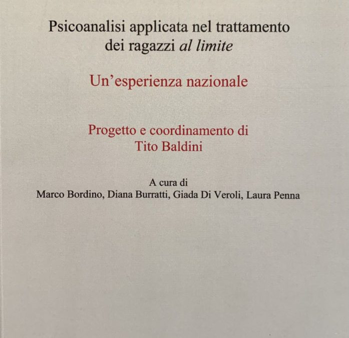 Un nuovo libro in uscita: Laboratori, psicoanalisi applicata nel trattamento dei ragazzi al limite